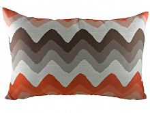 подушка с цветными волнами orange chevron в Сочи