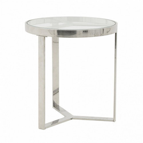 стол silver glass small серебристый, прозрачный в Сочи