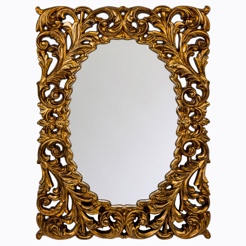 зеркало большое золотое овальное в резной раме гарнье в Сочи
