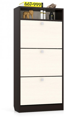 тумба для обуви мд-3, цвет венге/дуб в Сочи