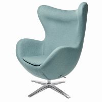 кресло egg chair светло-голубое в Сочи