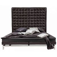 кровать двуспальная 180х200 коричневая из экокожи boss bed в Сочи