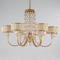 подвесная люстра newport 2906/c бежевая в Сочи