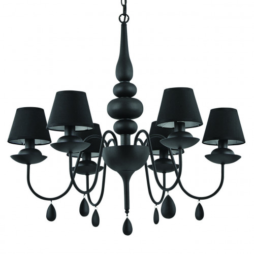 подвесная люстра ideal lux blanche sp6 nero в Сочи