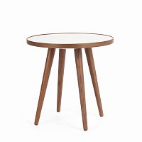 стол кофейный sputnik white and brown коичневый в Сочи