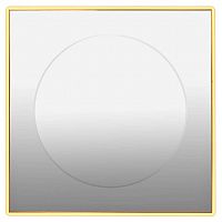 зеркало золотое квадратное 80х80 см с центральной круглой вставкой в Сочи