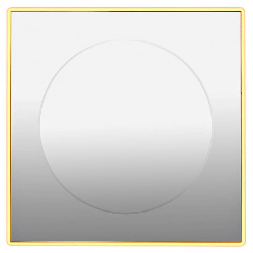 зеркало золотое квадратное 80х80 см с центральной круглой вставкой в Сочи