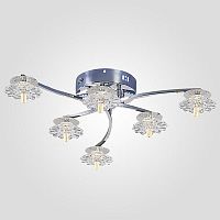 потолочная люстра eurosvet 80106/6 хром в Сочи