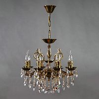 подвесная люстра ambiente leon 2128/8 pb tear drop бронза в Сочи