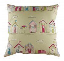 подушка с принтом beach huts pink в Сочи