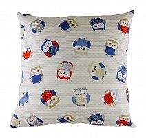подушка с принтом owl print blue в Сочи
