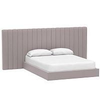кровать двуспальная с большой спинкой 180x200 серая avalon extended в Сочи