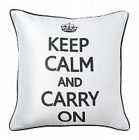 подушка с надписью keep calm and carry on в Сочи
