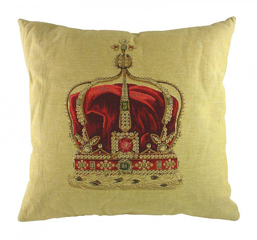 подушка с картинкой короны queen crown cream в Сочи