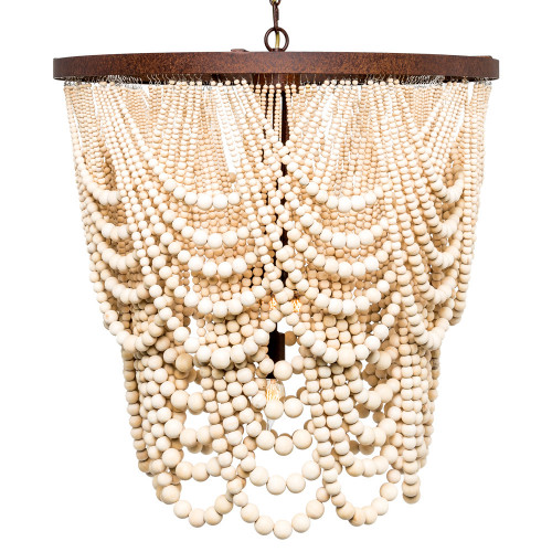 люстра «вандербилт» бусины из древесины нанизанные на нити в Сочи