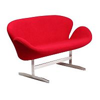 диван swan sofa прямой красный в Сочи