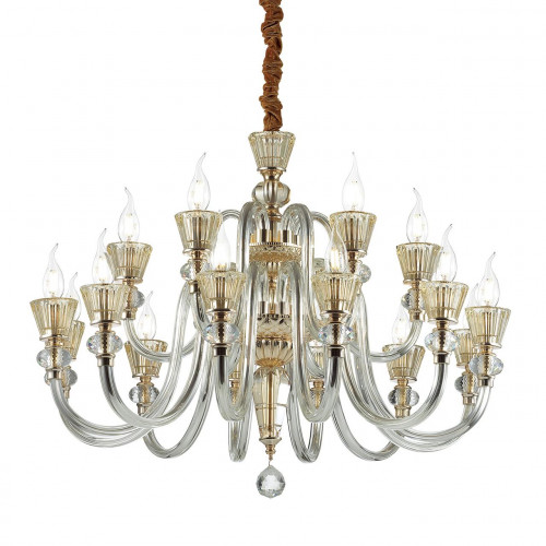 подвесная люстра ideal lux strauss sp18 золото в Сочи