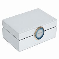 шкатулка для украшений белая 20x7,5x14 см в Сочи