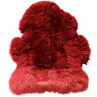 меховой коврик из овчины вишня 95х55 см в Сочи