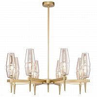 подвесная люстра maytoni lita h002pl-08g янтарная в Сочи
