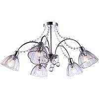 потолочная люстра arte lamp silenzio a9559pl-5cc хром в Сочи