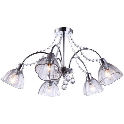 потолочная люстра arte lamp silenzio a9559pl-5cc хром в Сочи