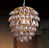 подвесной светильник crystal lux charme sp3+3 led gold/amber в Сочи