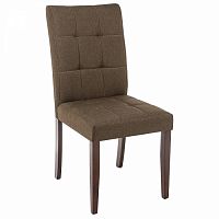 стул деревянный madina dark walnut / fabric brown в Сочи
