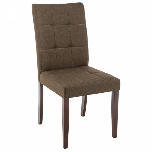 стул деревянный madina dark walnut / fabric brown в Сочи