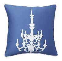 подушка с рисунком канделябра chandelier diamond-blue в Сочи