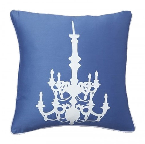 подушка с рисунком канделябра chandelier diamond-blue в Сочи