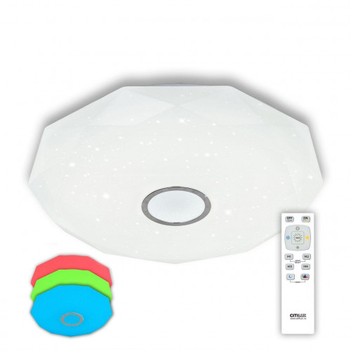 потолочный светодиодный светильник citilux диамант cl71360rgb в Сочи