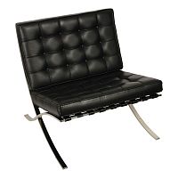 кресло barcelona style chair черное в Сочи