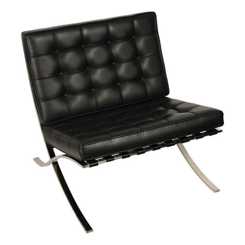 кресло barcelona style chair черное в Сочи