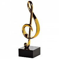 статуэтка скрипичный ключ золотая 17х10х33 в Сочи