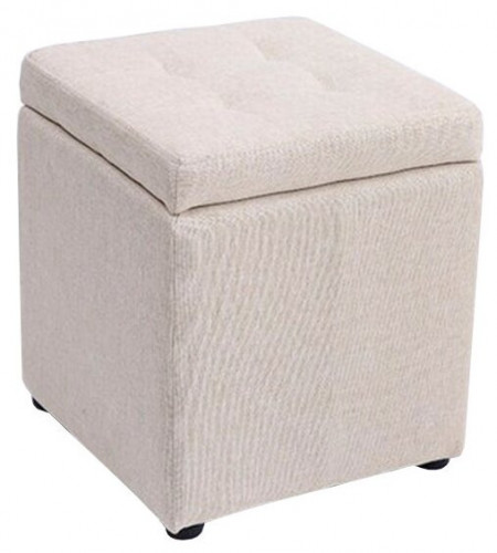 пуф шарм-дизайн евро с ящиком бежевый в Сочи