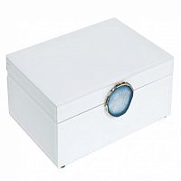 шкатулка для украшений белая 28x10x20 см в Сочи