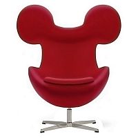 кресло egg mickey красное в Сочи