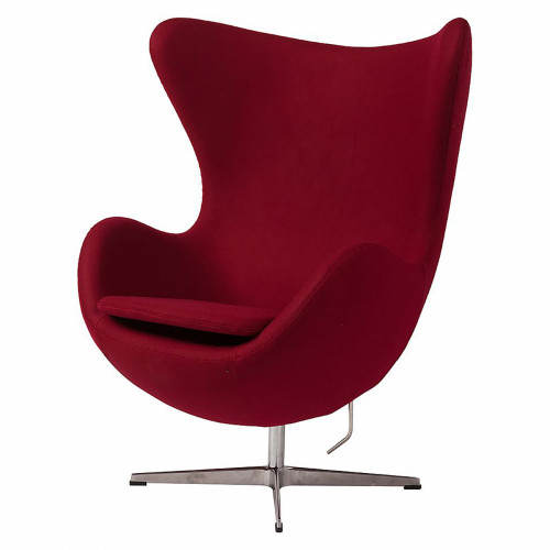 кресло egg chair бордовое в Сочи