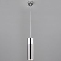подвесной светильник eurosvet double topper 50135/1 led хром/черный жемчуг в Сочи