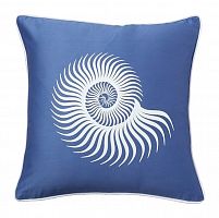 подушка с морской раковиной sea shell diamond-blue в Сочи