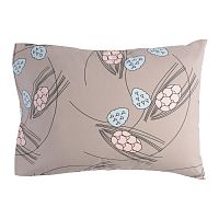 набор из двух наволочек из перкаля пудрового цвета с принтом хвойное утро 70*50 в Сочи