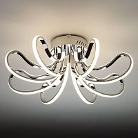 потолочный светодиодный светильник eurosvet lilium 90079/8 хром в Сочи
