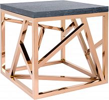 стол журнальный geometric графит, золото коричневый в Сочи