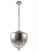 подвесная люстра crystal lux milagro sp4 a chrome серая в Сочи