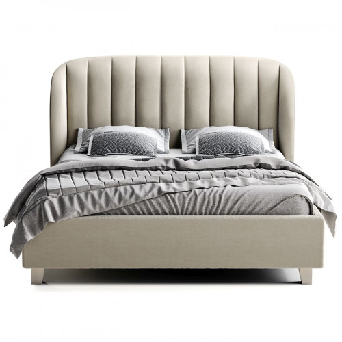 кровать двуспальная 180х200 серая tulip в Сочи