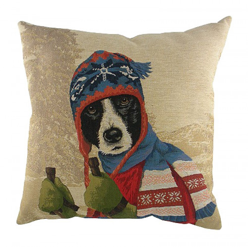 подушка с картинкой ski dogs border collie в Сочи