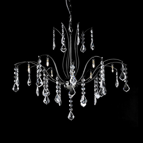 люстра md61005-8a от illuminati прозрачная/ хром в Сочи