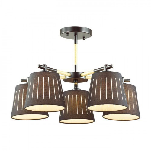 потолочная люстра odeon light nicola 4110/5 черная в Сочи