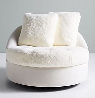 диван wool barwick swivel круглый белый в Сочи